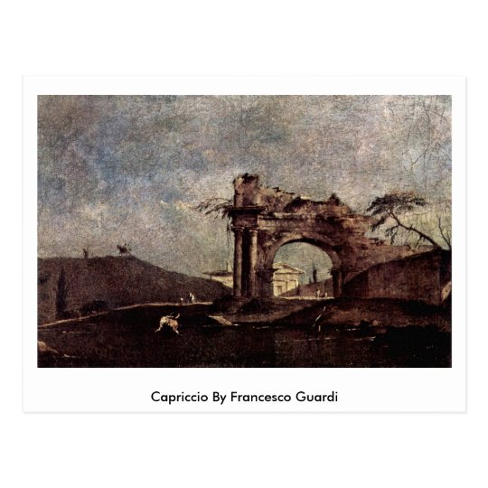 Postal Capricho de Francesco Guardi