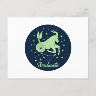 Postal Capricorn Soulmate   Rótulo zodiaco   Amor de las 