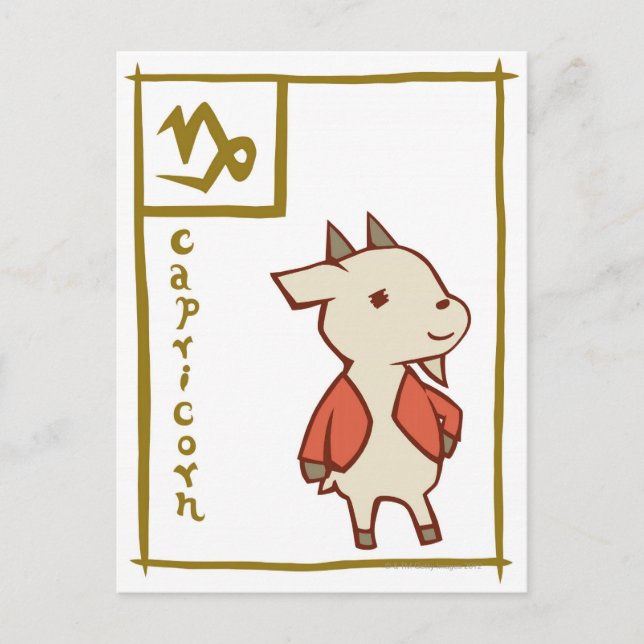 Postal Capricornio (Anverso)