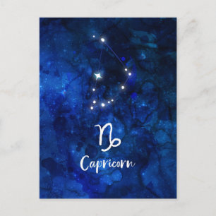 Postal Capricornio Constelación Zodiaca Galaxia Celestial