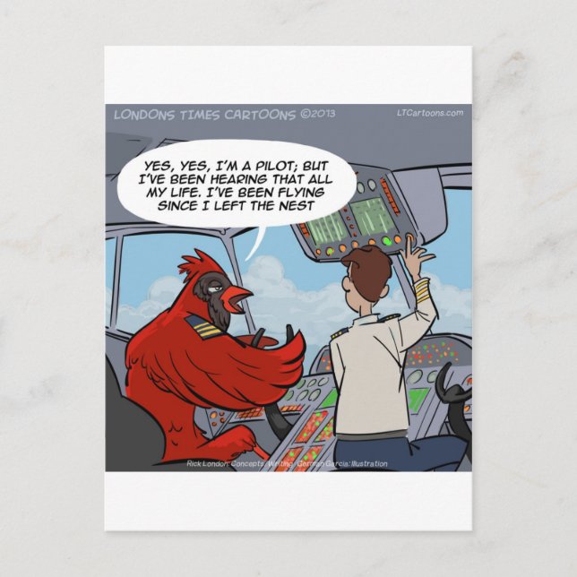 Postal Captain Byrd Huye Es Un Jumbo Funny (Anverso)