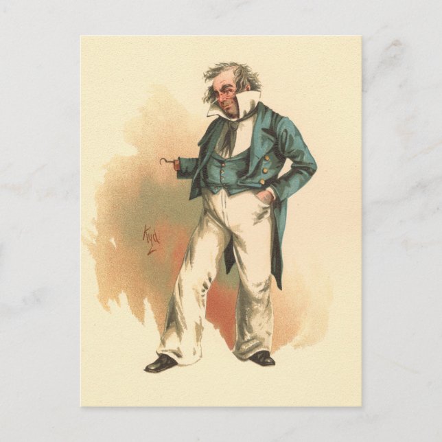 Postal Captain Cuttle de Dombey and Son (Anverso)