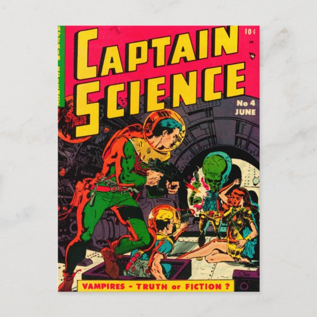 Postal Captain Science — Vampires: ¿Verdad o ficción? (Anverso)