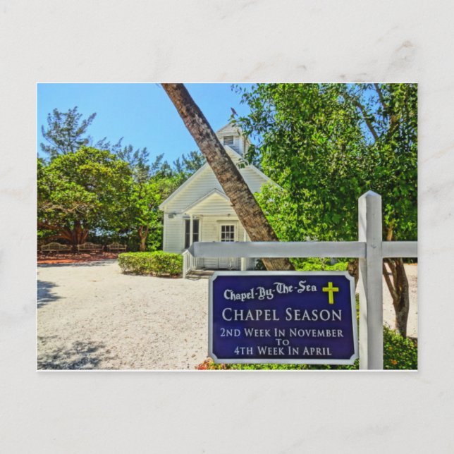 Postal Captiva Florida Chapel By Sea Postcard (Anverso)