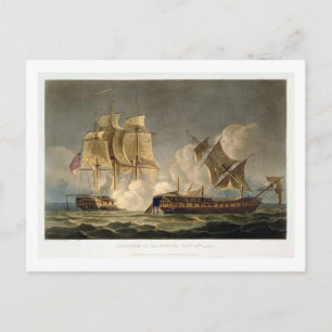 Postal Captura de La Forte, 28 de febrero de 1799, grabad
