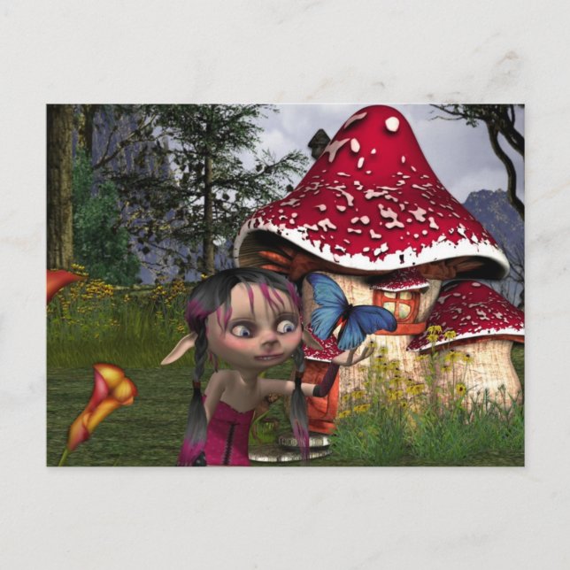 Postal captura de mariposas (Anverso)