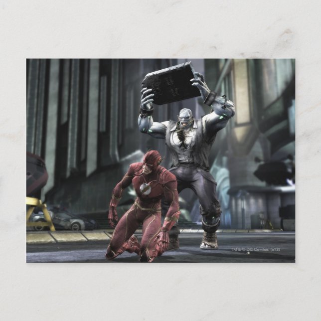 Postal Captura de pantalla: Flash vs Grundy (Anverso)
