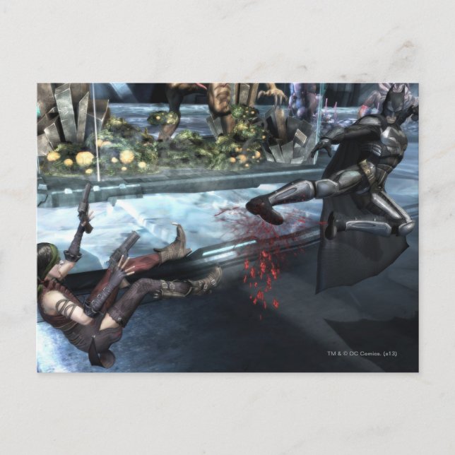 Postal Captura de pantalla: Harley vs Batman (Anverso)