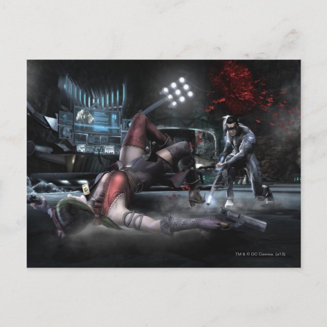 Postal Captura de pantalla: Harley vs Nightwing 2 (Anverso)