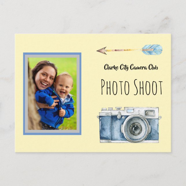 Postal Captura fotográfica de un club de cámara con image (Anverso)