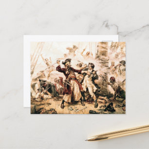 Postal Captura, Pirata Barbanegra, Venganza de la Reina A