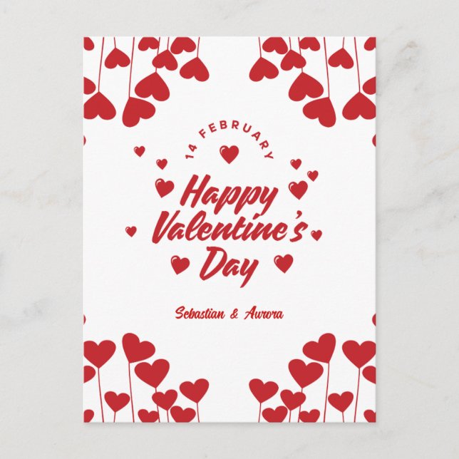 Postal "Capturado por tu amor" – Valentín moderno y elega (Anverso)