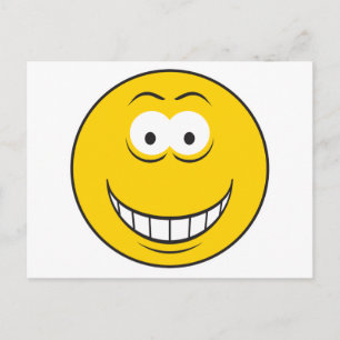 Postal Cara Amarilla Sonriente