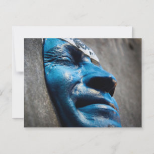 Postal Cara azul de París: Arco de arte callejero