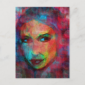 Postal Cara colorida