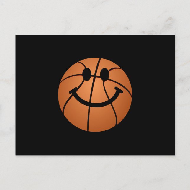 Postal Cara de baloncesto (Anverso)