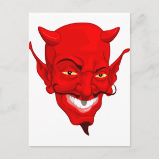 Postal Cara de demonio