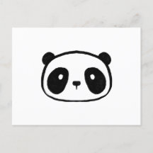 Cara de dibujos animados de panda gigante regordet