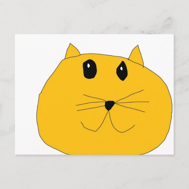 Postal Cara de gato (Anverso)