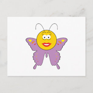 Postal Cara de mariposa