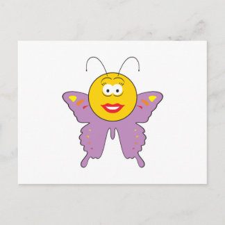 Postal Cara de mariposa