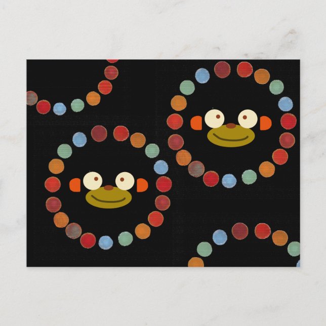 Postal ¡Cara de mono! (Anverso)