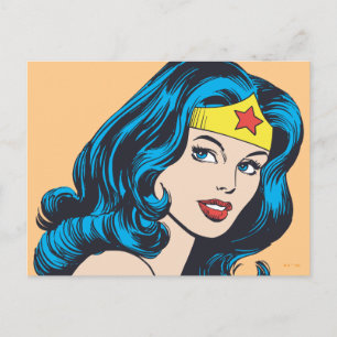Postal Cara de mujer maravilla