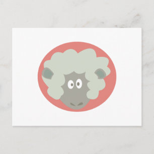 Postal cara de oveja boba