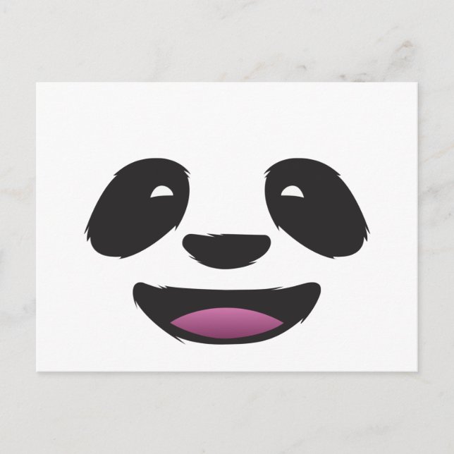 Postal Cara de Panda (Anverso)