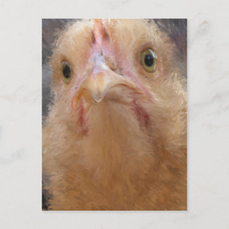 Postal Cara de pollo