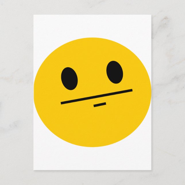 Postal Cara de póquer (Anverso)