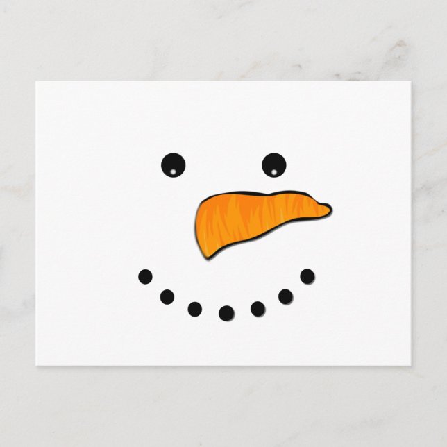 Postal Cara de Snowman (Anverso)