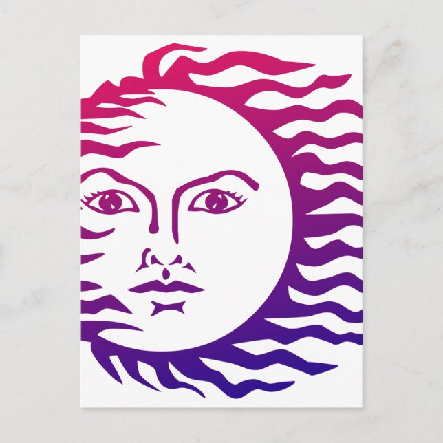 Postal Cara de sol (Anverso)