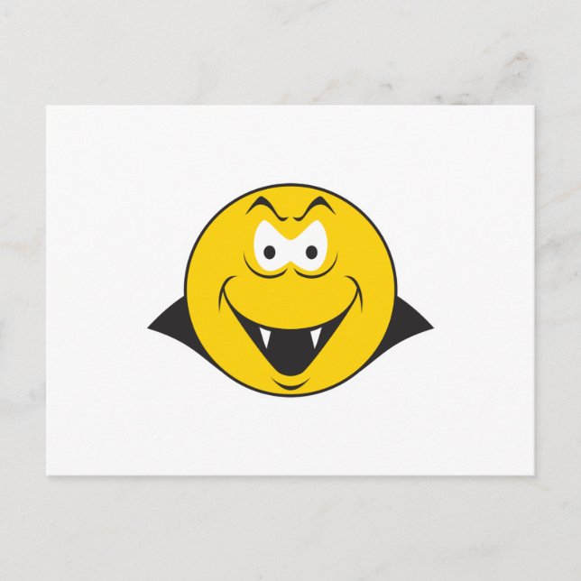 Postal Cara de vampiro (Anverso)