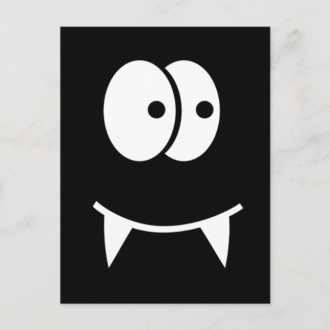 Postal Cara de vampiro (Anverso)