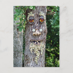 Postal Cara del árbol
