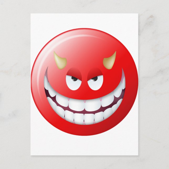 Postal Cara del diablo 2 (Anverso)