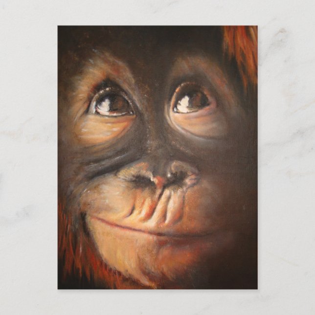 Postal Cara divertida Kerra Lindsey de la pintura al óleo (Anverso)