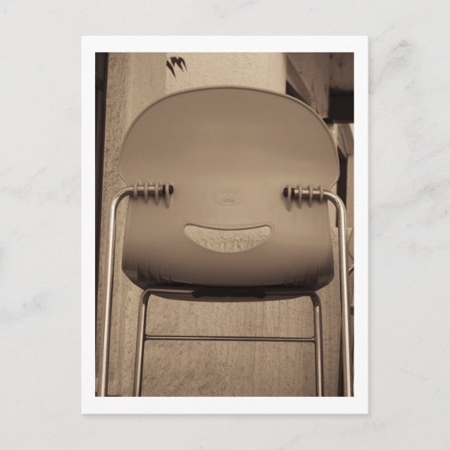 Postal Cara feliz (Anverso)