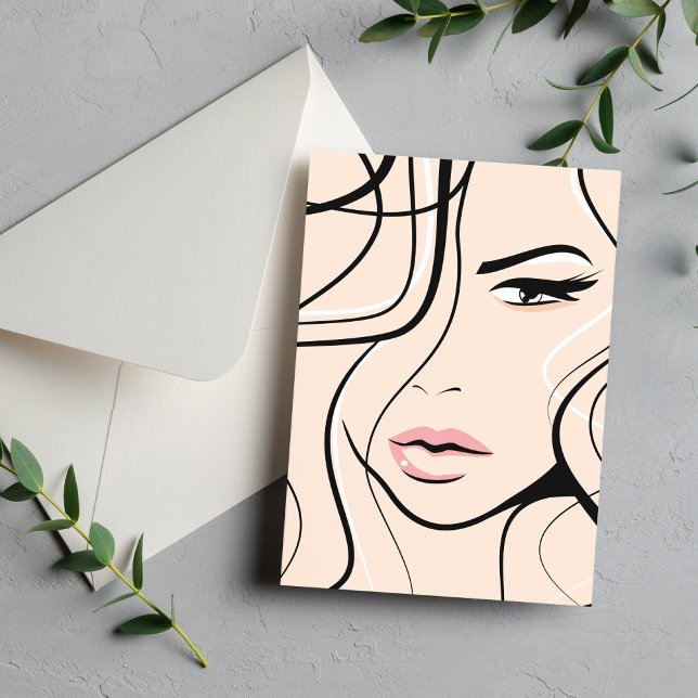 Postal Cara femenina encantadora (Subido por el creador)