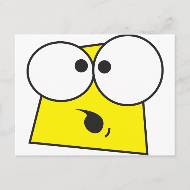 Postal Cara loca (Anverso)