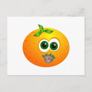 Postal Cara naranja