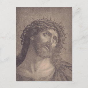 Postal Cara sagrada de Jesucristo