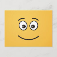 Cara sonriente con ojos abiertos