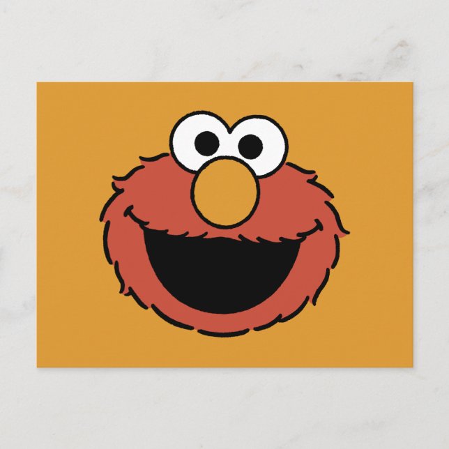 Postal Cara sonriente de Elmo (Anverso)