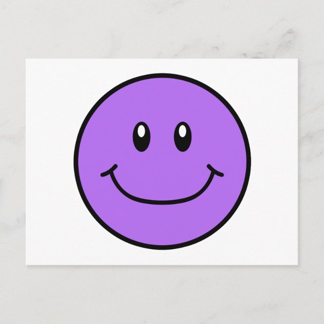Postal Cara sonriente Postcard Purple 0001 (Anverso)