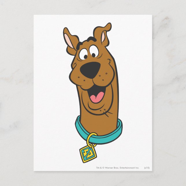 Postal Cara sonriente Scooby-Doo (Anverso)