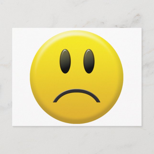 Postal Cara triste (Anverso)