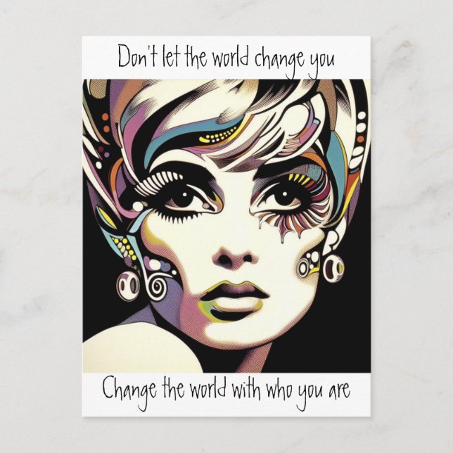 Postal Cara y cita del Retro 60 (Anverso)