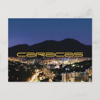 Postal Caracas de noche